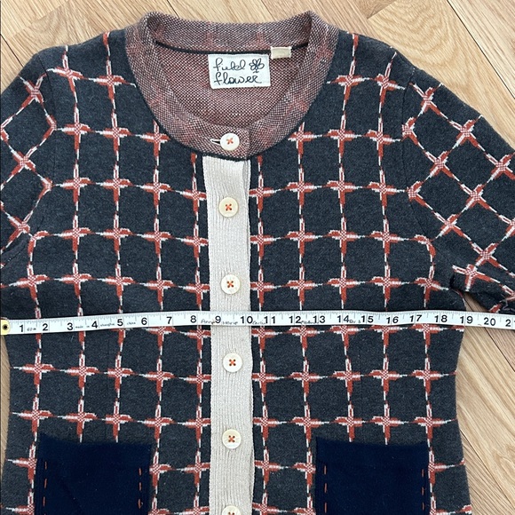 Anthropology Field Flower Chic Women's Cardigan with Button Detail - Picture 4 of 6